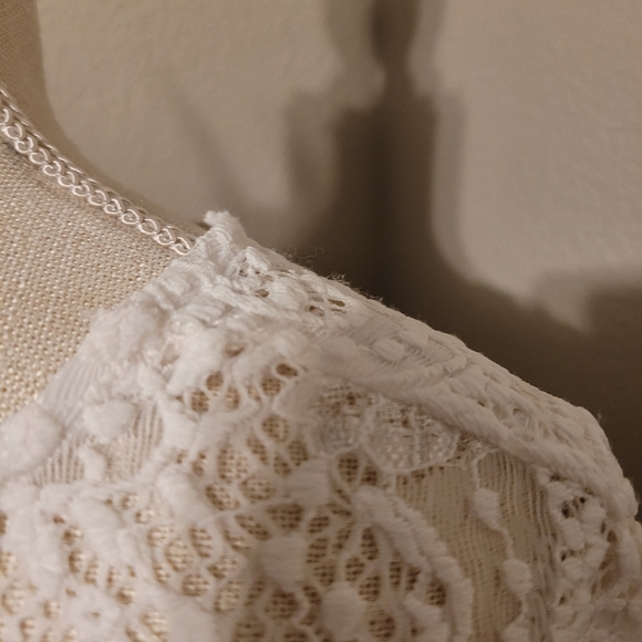 Ruby Rd. White Sheer Lace Blouse - Picture 10 of 10